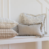 Ruffled Mabel Pillow Cover - French Blue