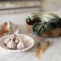 Sasha Scalloped Wooden Dish