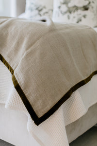 Alexander Velvet Trim Throw