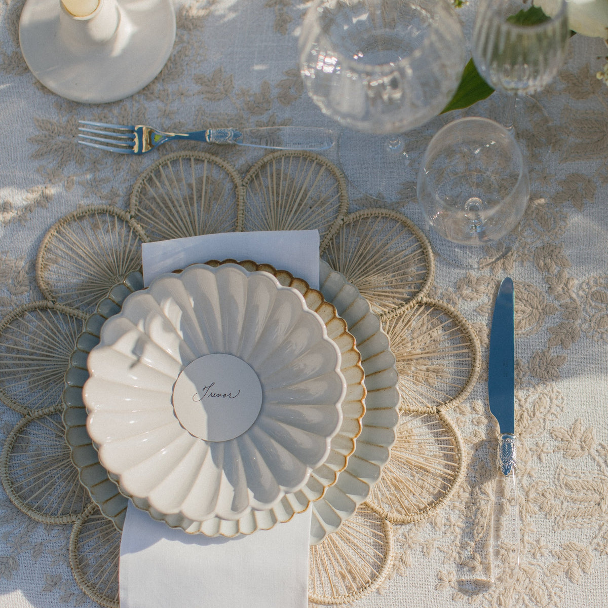 Grace Scalloped Dinner Plate