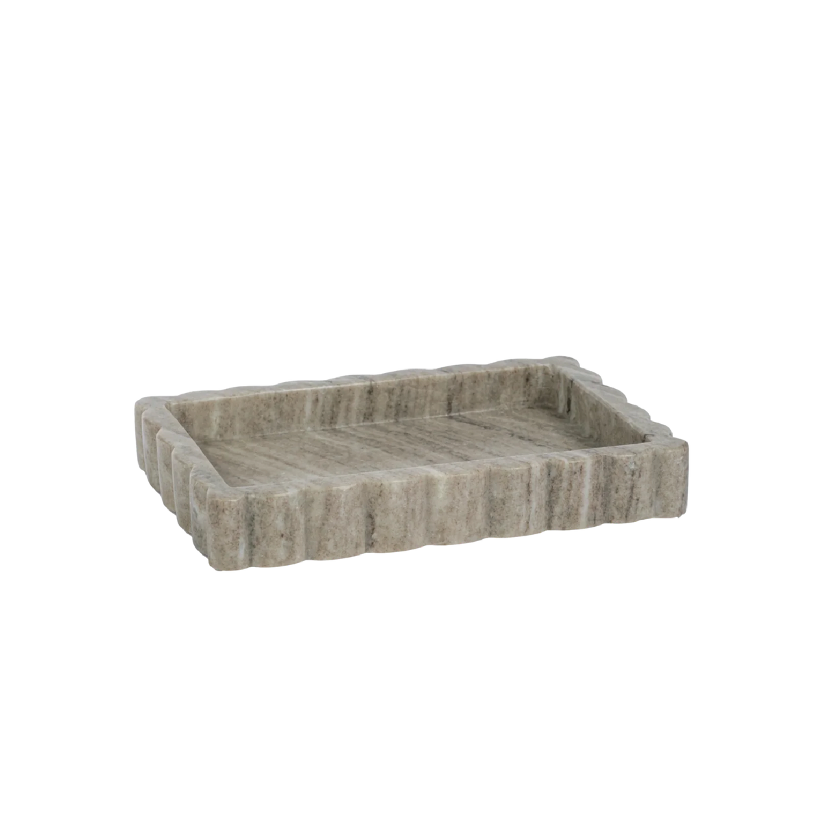 Greyson Scalloped Marble Trays