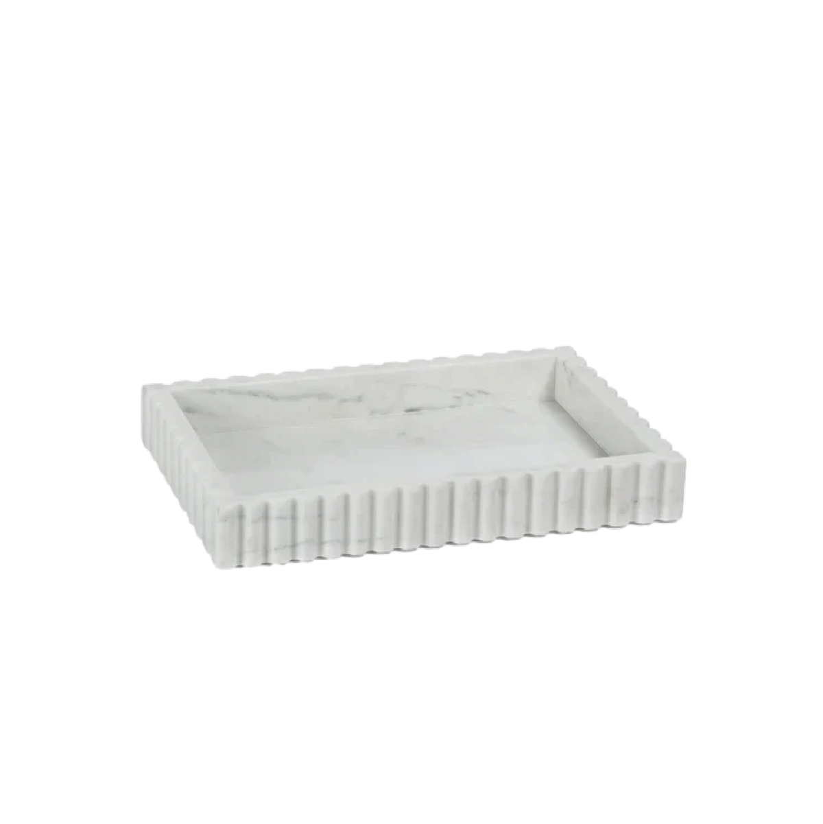 Chantilly Scalloped Marble Tray