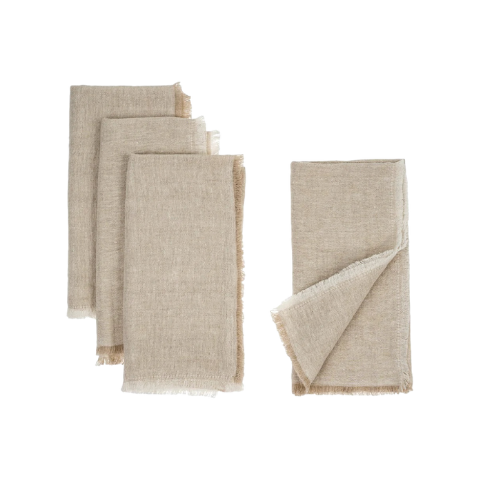 Chambray Belgian Linen Napkins