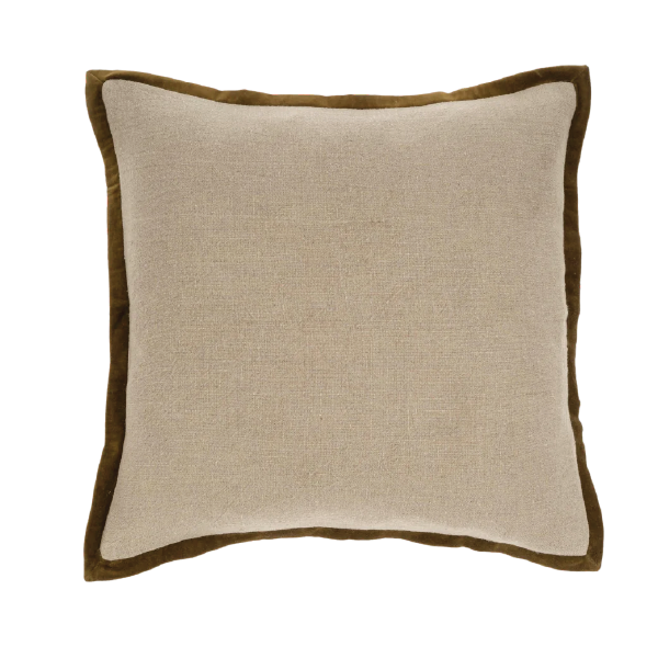 Alexander Velvet Trim Pillow - 24" x 24"