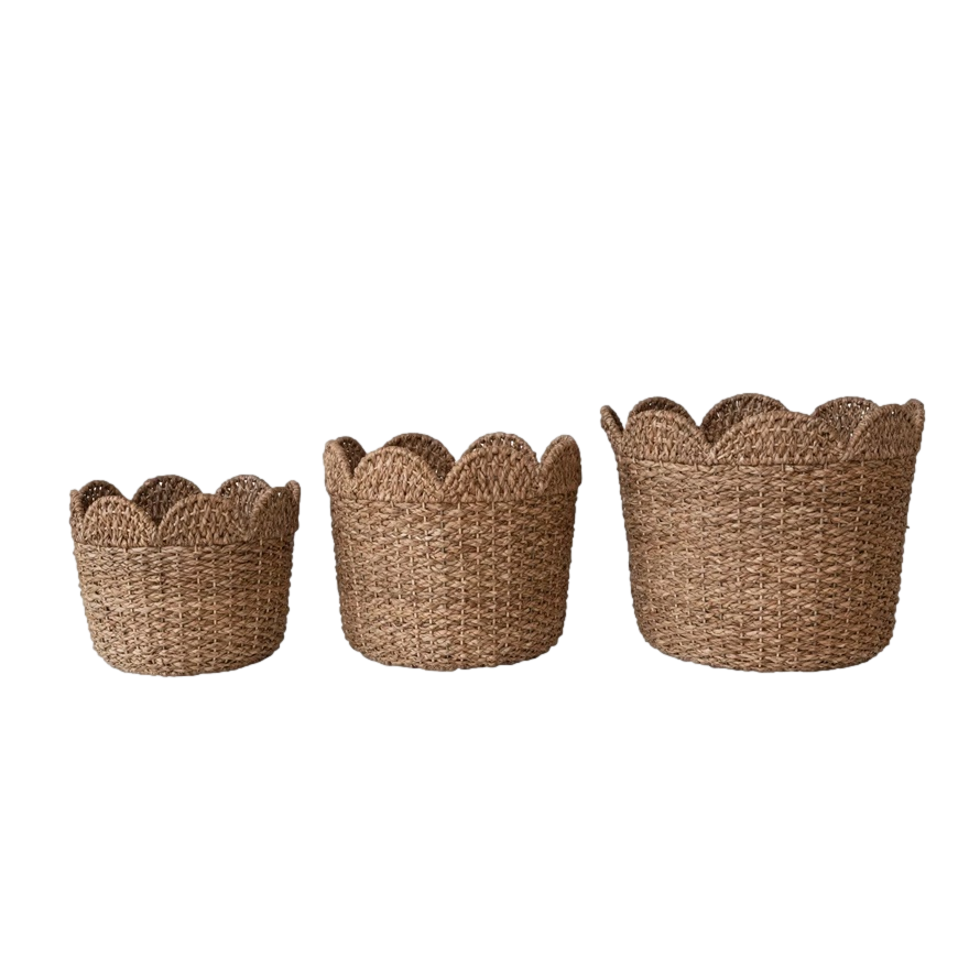 Brielle Braided Rattan Baskets