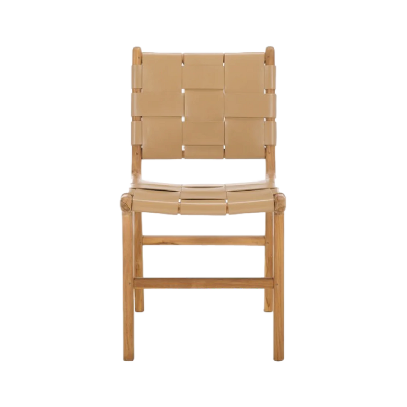 Rollie Chair in Camel - Set of 2