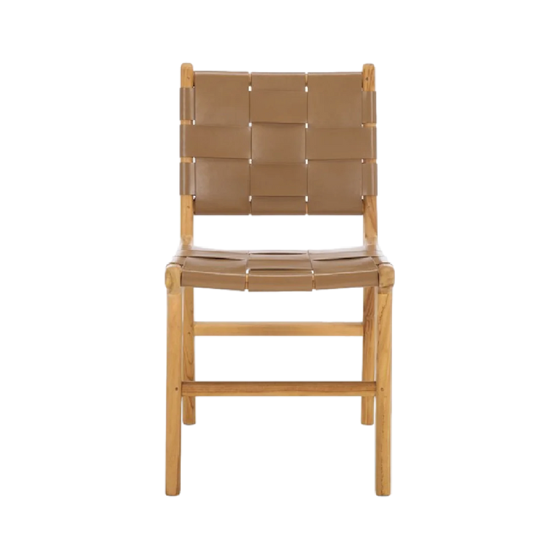 Rollie Chair in Tan - Set of 2