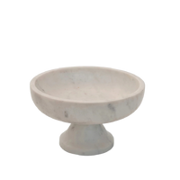 Clara Marble Pedestal Dish