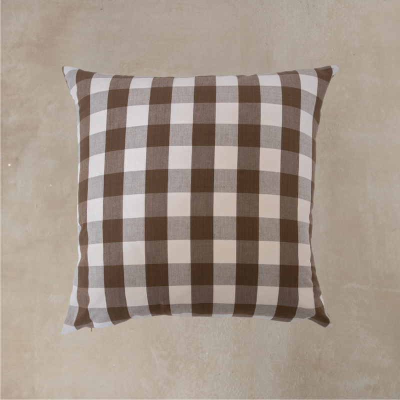 Country Check Pillow Cover