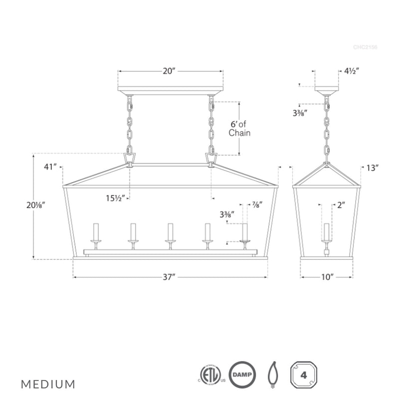 Darlana Linear Lantern