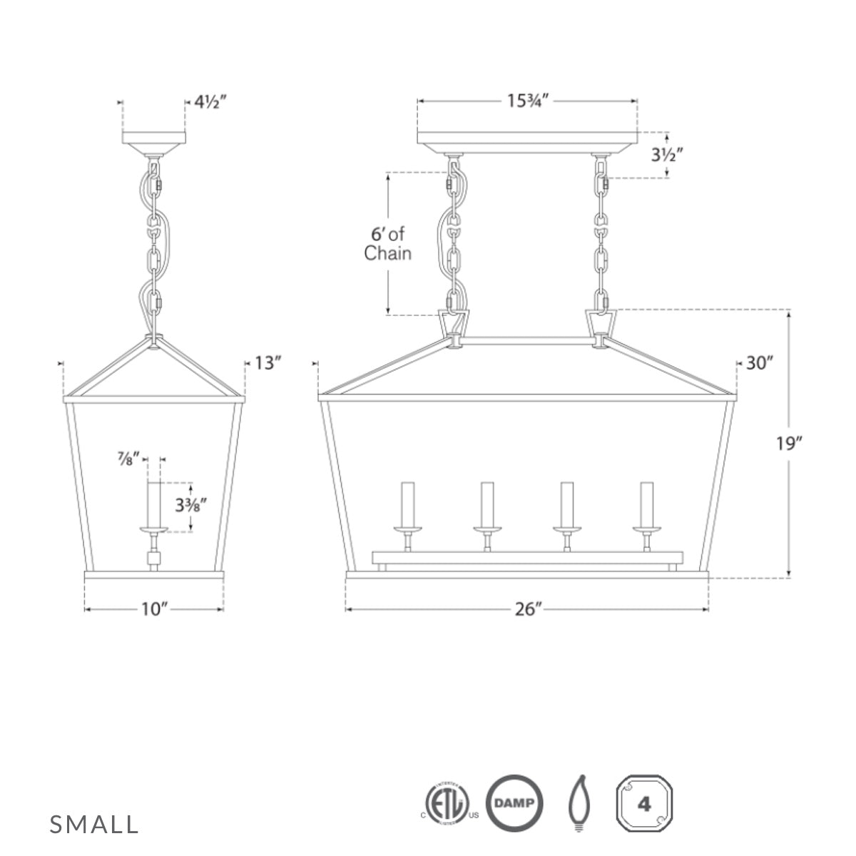 Darlana Linear Lantern