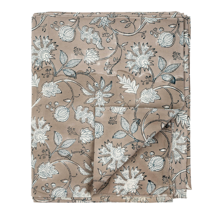 Edith Block Print Tablecloth