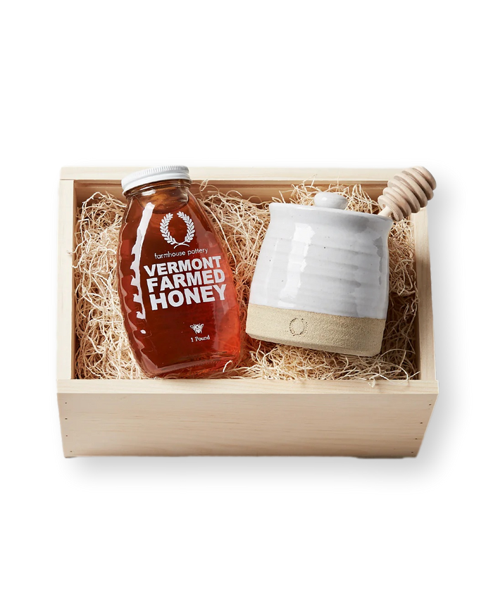 Honey & Beehive Honey Pot Gift Set