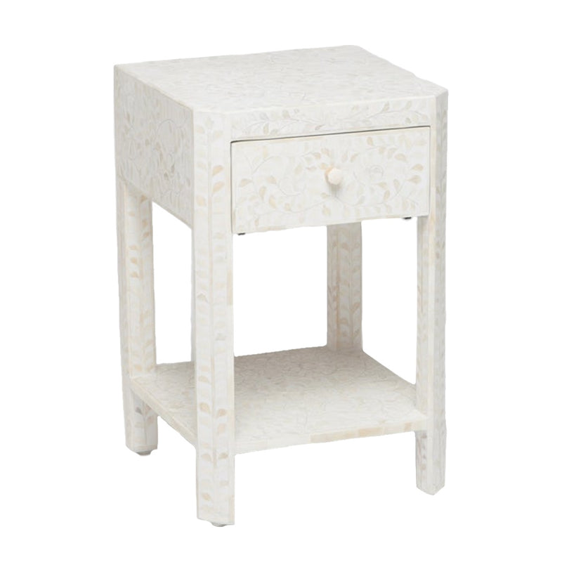Lexi Single Nightstand in White