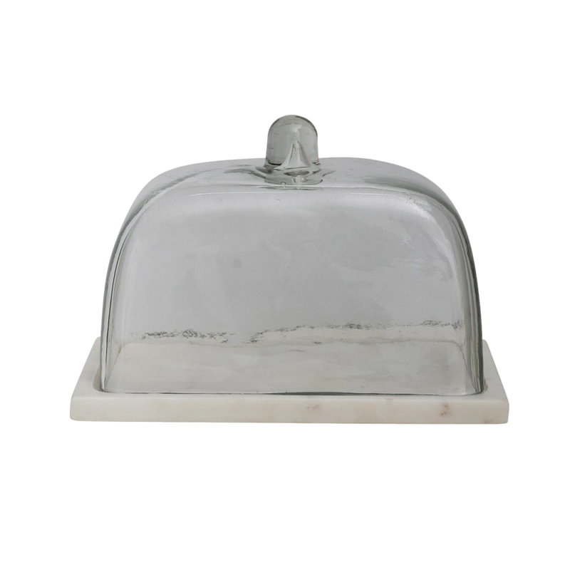 Florence Marble & Glass Cloche