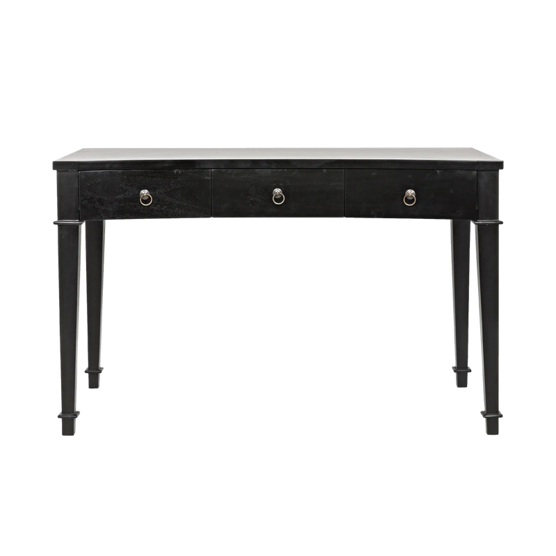 Curba Desk - Hand-Rubbed Black