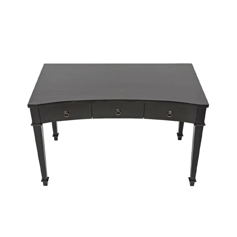 Curba Desk - Hand-Rubbed Black