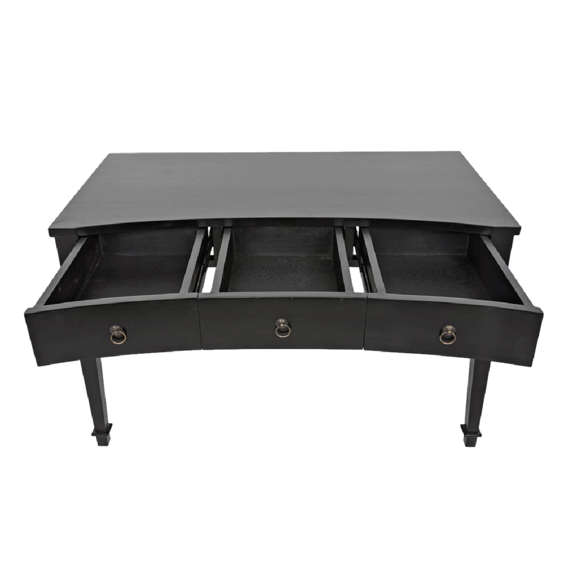 Curba Desk - Hand-Rubbed Black