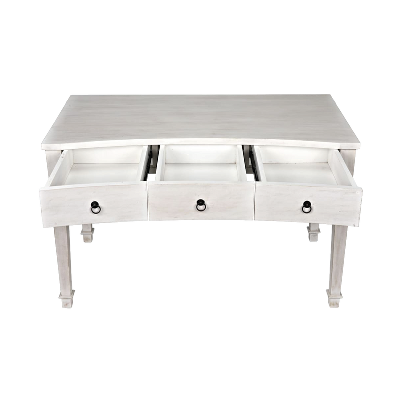 Curba Desk - White Wash