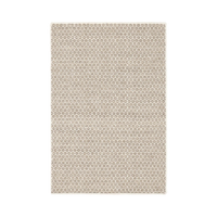 Honeycomb Handwoven Wool Rug - Natural