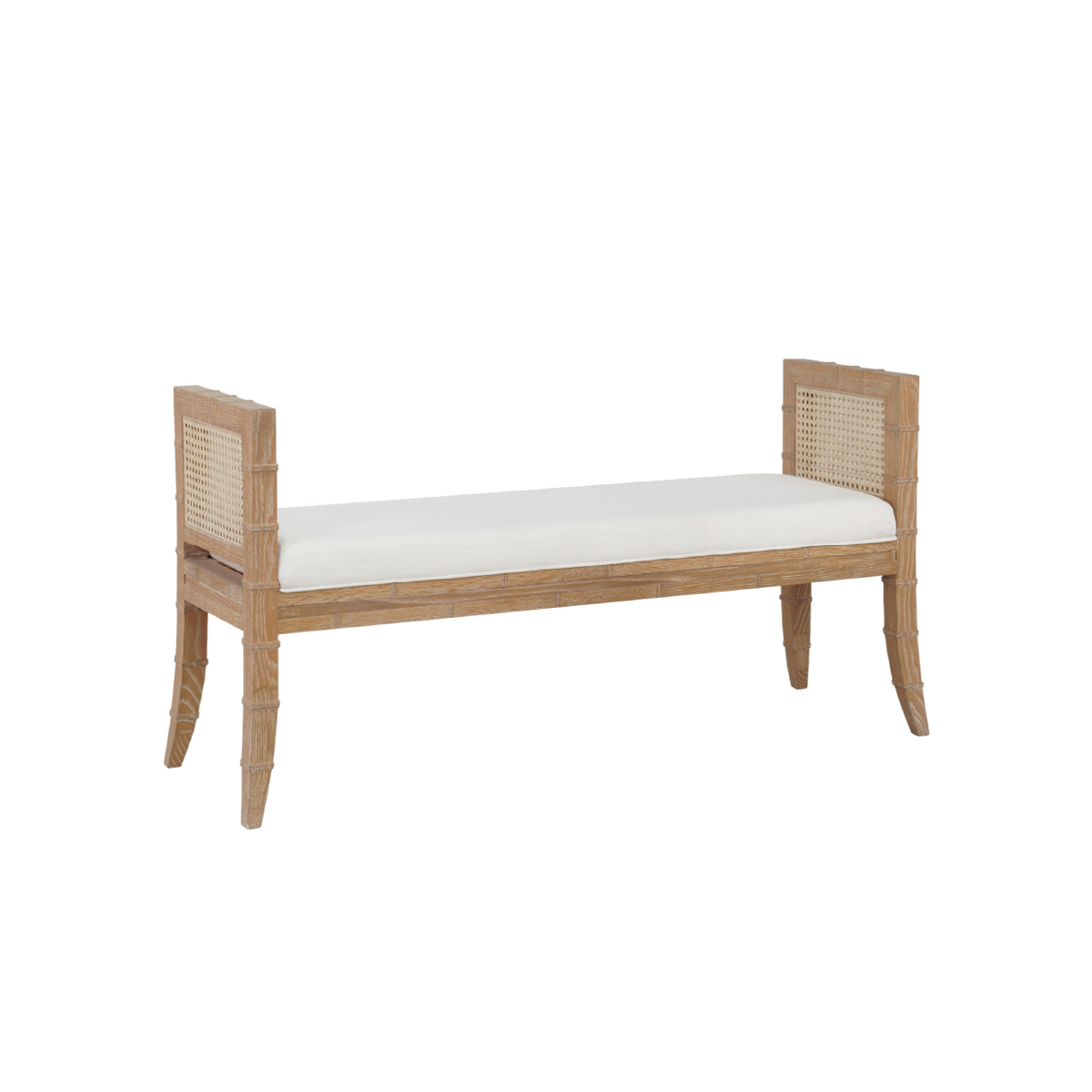 Kimpton Bench - Cerused Oak