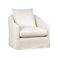 London Swivel Chair - White