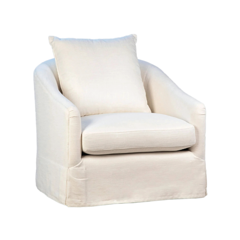 London Swivel Chair - White