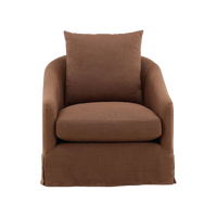 London Swivel Chair - Brown