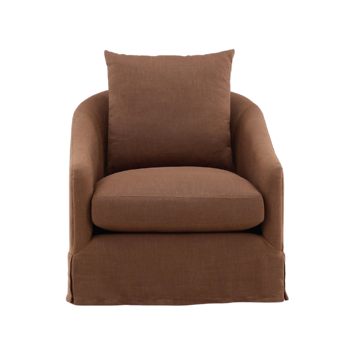 London Swivel Chair - Brown