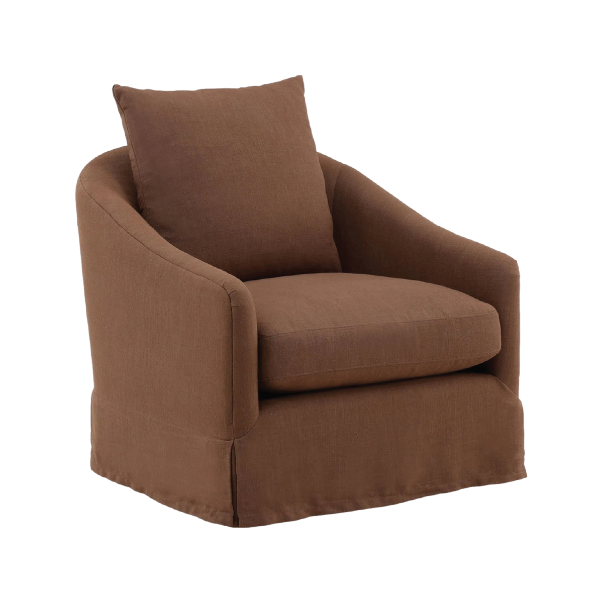 London Swivel Chair - Brown