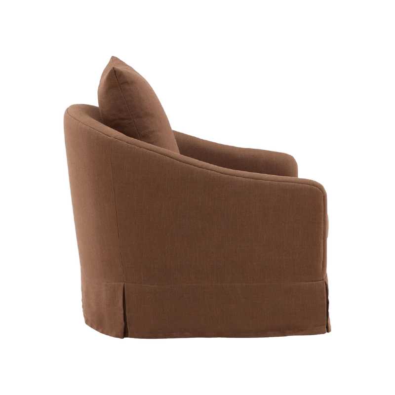 London Swivel Chair - Brown