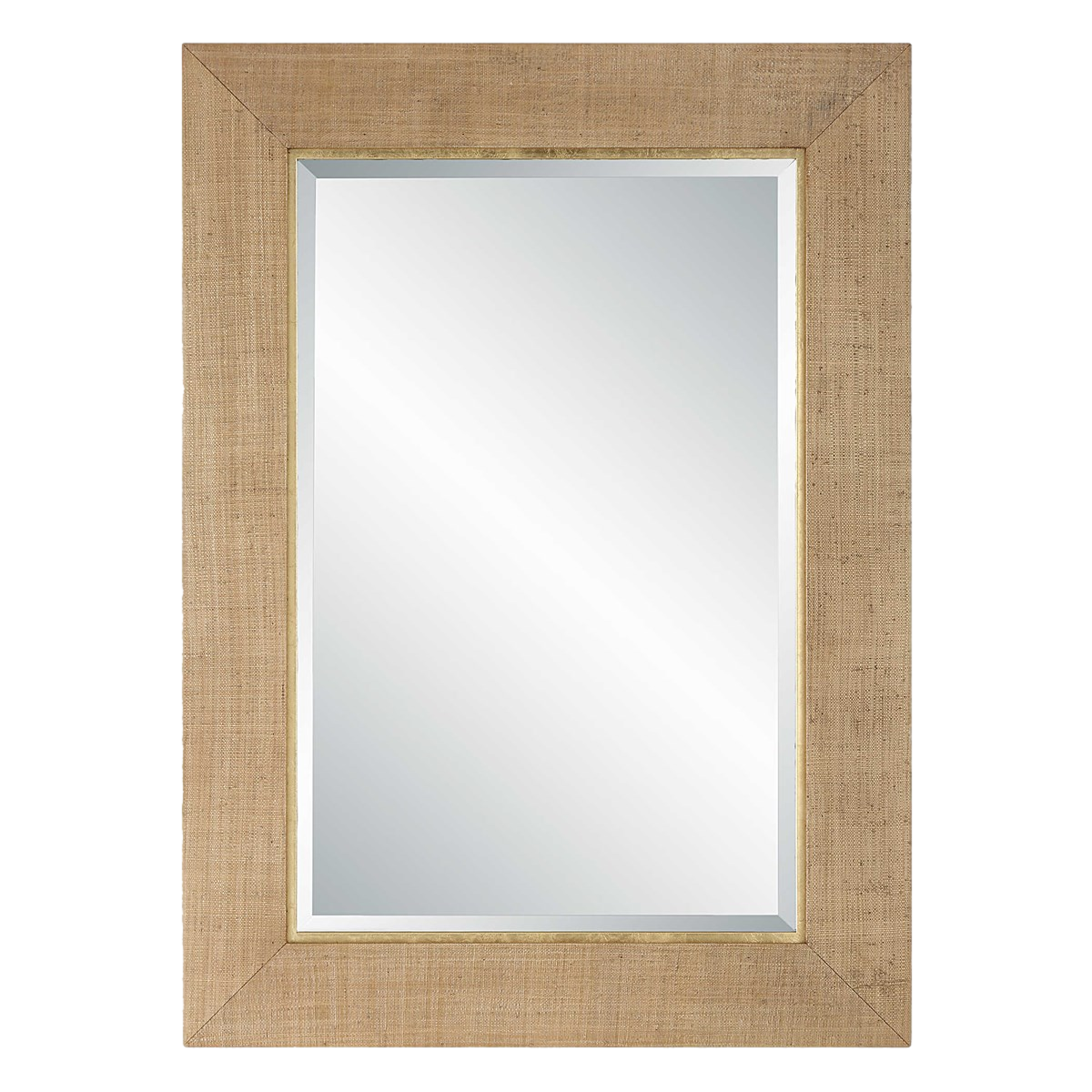 Leon Grasscloth Mirror