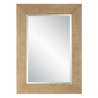 Leon Grasscloth Mirror