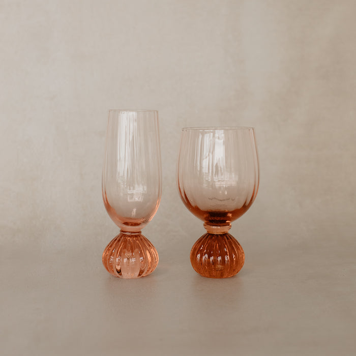 Noelle Ribbed Wine Glass