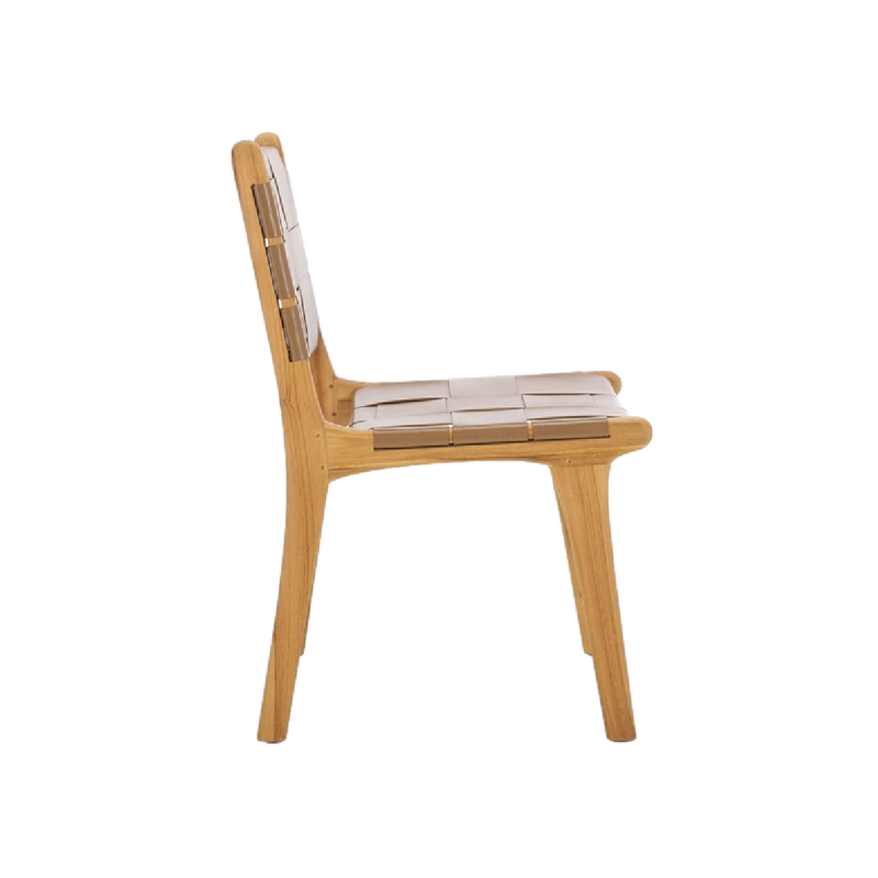 Rollie Chair in Tan - Set of 2