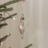 Silver Mercury Glass Ornament