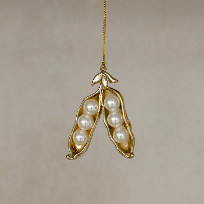 Two Peas in a Pod Pearl Ornament