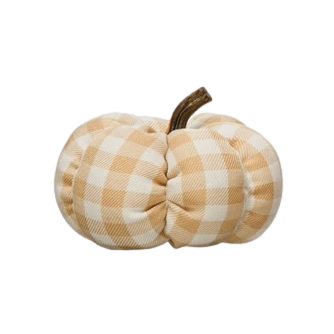 Harvard Cotton Check Pumpkin