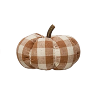 Harvard Cotton Check Pumpkin