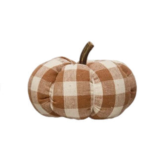 Harvard Cotton Check Pumpkin