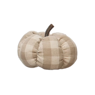 Harvard Cotton Check Pumpkin