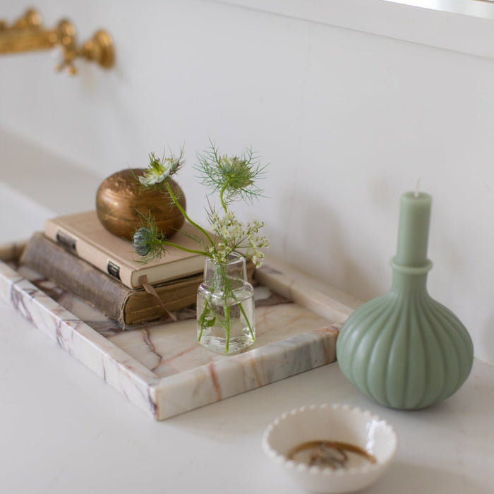 Petite Daffodil Glass Vase