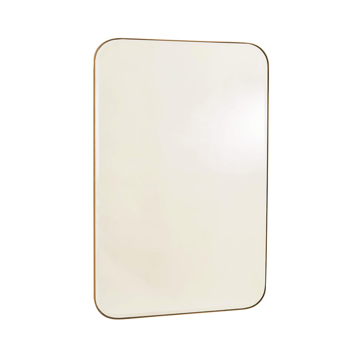 Banded Brass Mirror