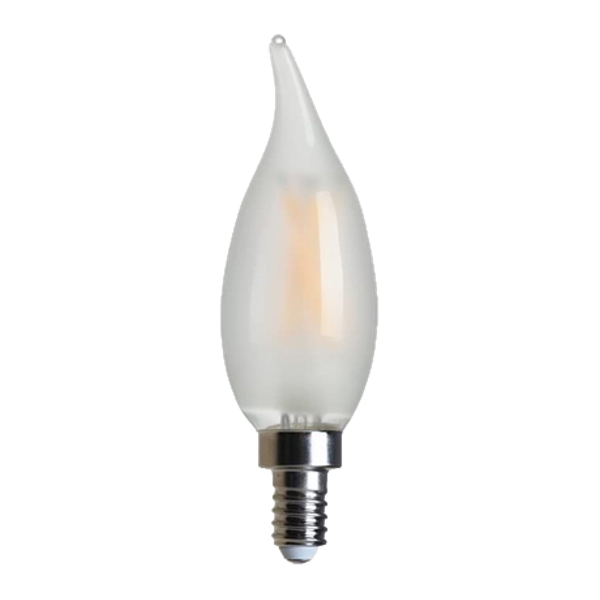 Candelabra Frosted Flame Tip Bulb 4 Watt LED Dimmable E12 2700K
